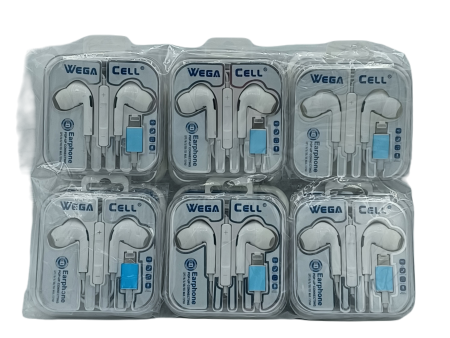 Wega Cell iPhone Popup Connecting Handsfree 12ct Supply