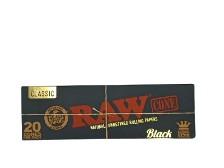 Raw Cone Black Classic KS 20ct Supply