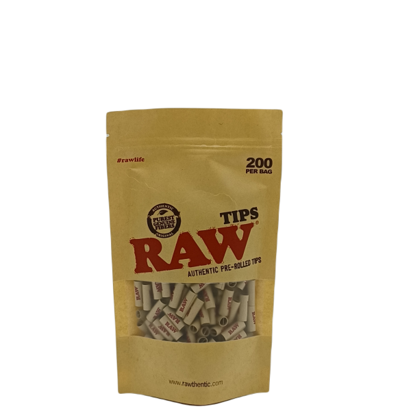 Raw Pre Rolled Tip Bag 200ct Online Hot Sale