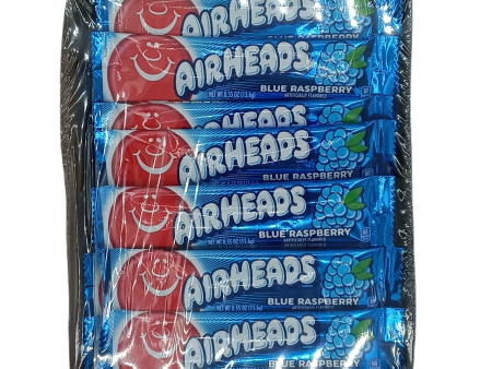 AirHeads Blue Rasp 0.55oz 36ct For Sale