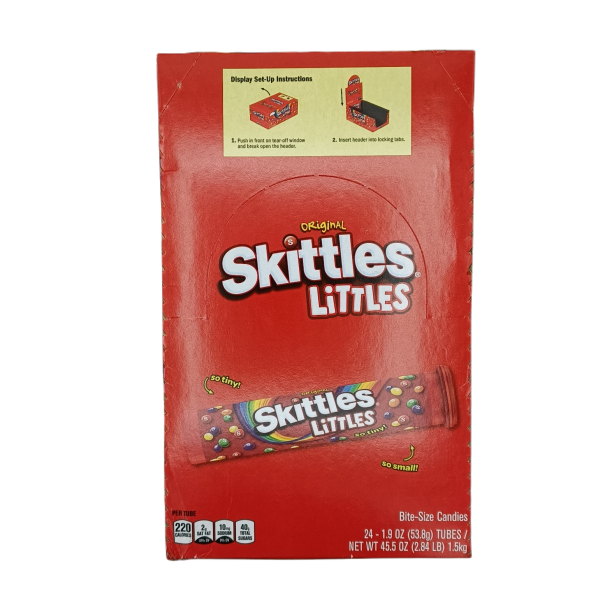 Skittles Littles Original Tubes 1.9oz 24ct Online Sale