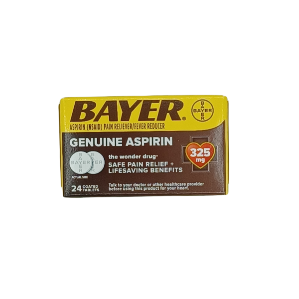 Bayer Genuine Aspirin 24ct 325mg Supply