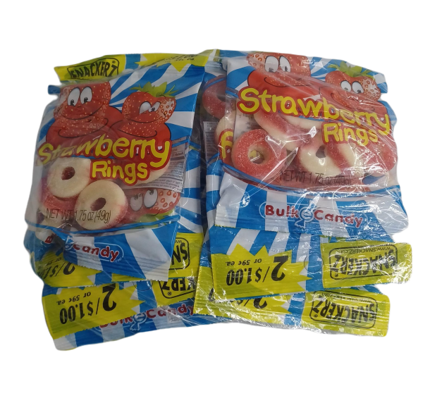 Snackerz 2 $1 strawberry rings 12ct Discount