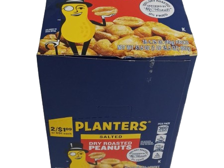 Planters Pnut Salt Dry Roasted 1.75oz 18ct Sale