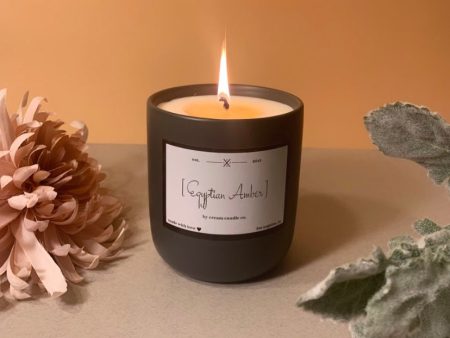 Charcoal Gray Soy Candle 13 oz - Wood Wick on Sale