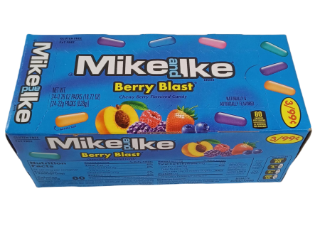 Mike and Ike Berry Blast 3 $99c .78oz 24ct For Sale