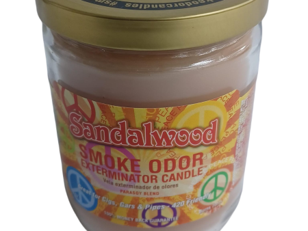 Smoke Odor Sandalwood Candle 13oz For Cheap