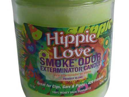 Smoke Odor Hippie Love Candle 13oz Hot on Sale