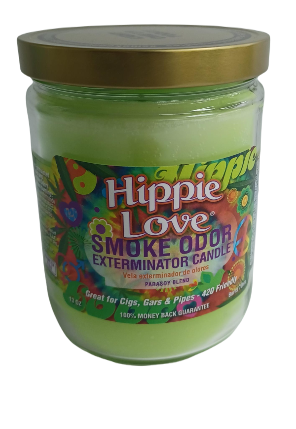 Smoke Odor Hippie Love Candle 13oz Hot on Sale