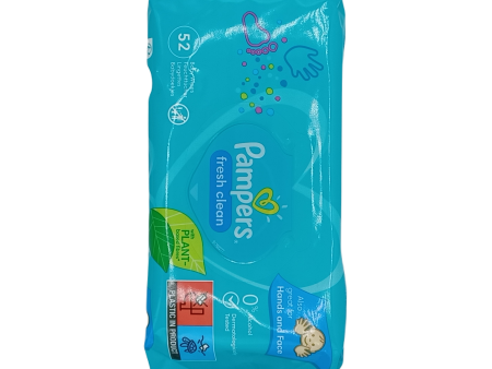 Pampers Fresh Clean Scent Baby Wipes 52ct Online now