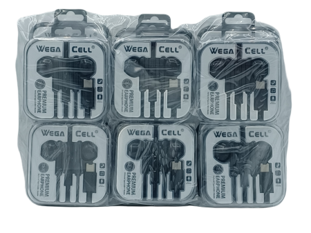 Wega Cell Type C Handsfree 12ct Cheap