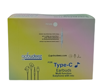 Gobudeez Type-C Earbuds 12ct Online Sale