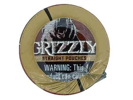 Grizzly Straight pouches 1.2oz 5ct Hot on Sale