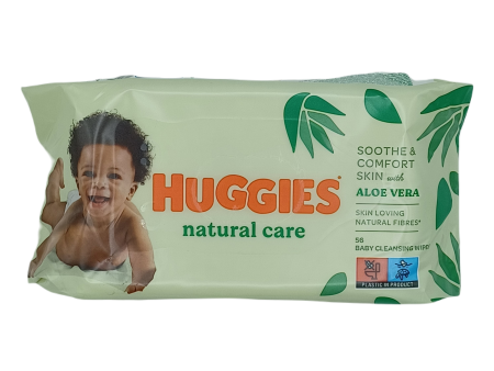 Huggies Natural Care Aloe vera 56ct Hot on Sale