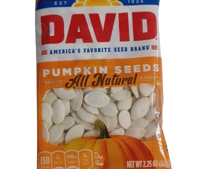 David Pumpkin Seeds 2.25oz Online now