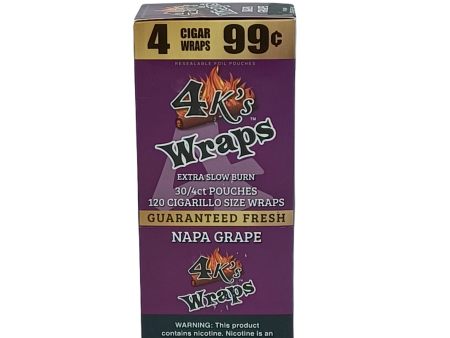 4k s Wraps Napa Grape 4 .99c 30 4pk Cheap