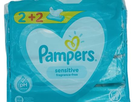 Pampers Sensitive Fragrance Wipes 4ct For Sale