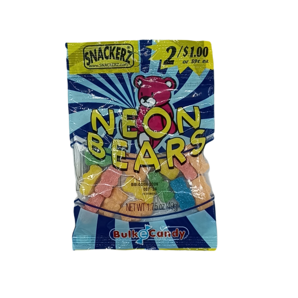 Snackerz 2 $1 neon bears 12ct Cheap