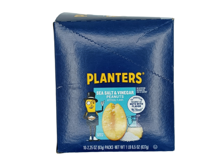 Planters Pnut SeaSalt & Vinegar 2.25oz 10ct Hot on Sale