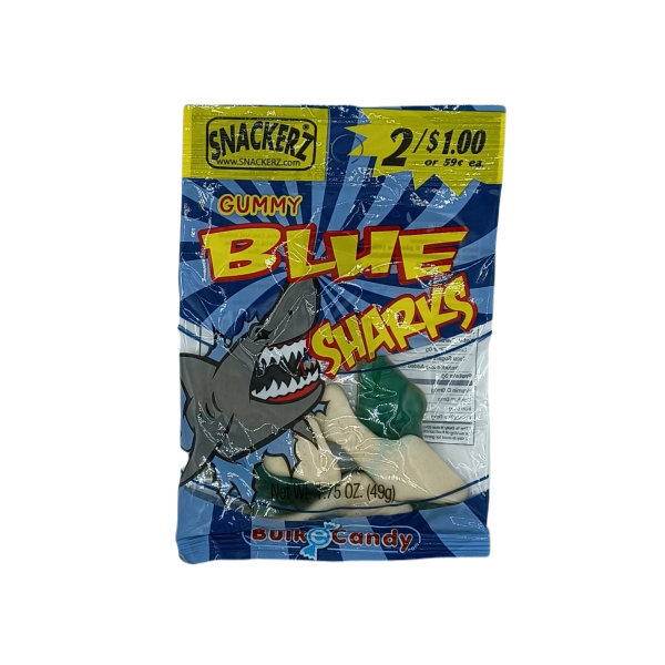 Snackerz 2 $1 blue sharks 12ct on Sale