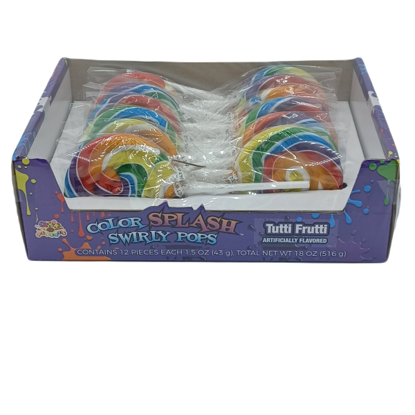 Color Splash Swirly Pops 1.5oz 12ct Online now