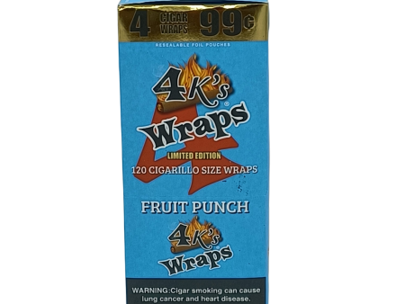 4k s Wraps Fruit Punch 4 .99c 30 4pk Hot on Sale