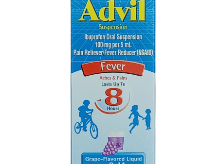 Advil Fever Children Grape Liquid 4oz on Sale