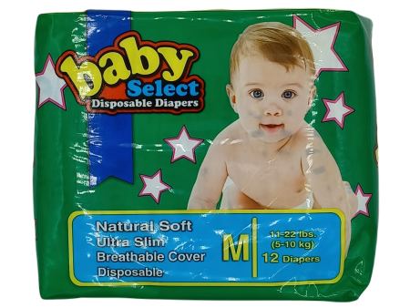 Select Baby Diapers Medium 12ct Cheap