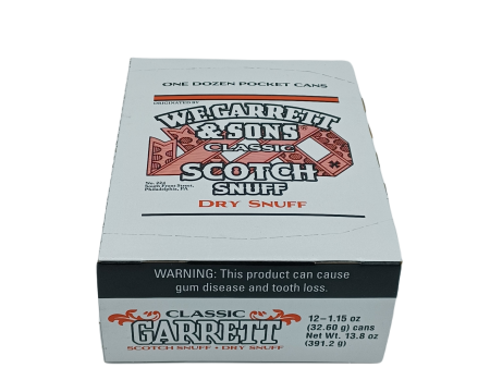 Garrett Scotch Dry Snuff 1.15oz 12ct Online