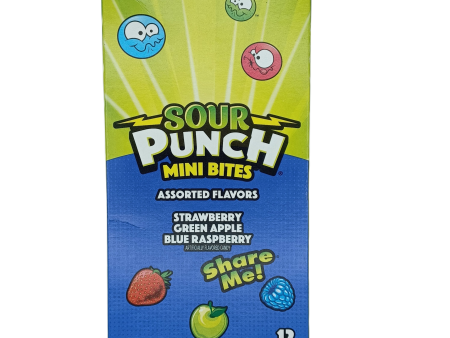 Sour Punch Mini Bites Assorted Flvs 12ct on Sale