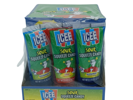 Icee Sour Squeez Tube 2.1z 12ct Supply