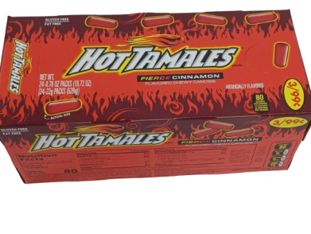 HotTamales Fierce Cinammon 3 $99c .78z 24ct Supply