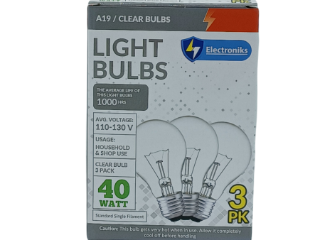 Light Bulb 40w 3ct For Cheap