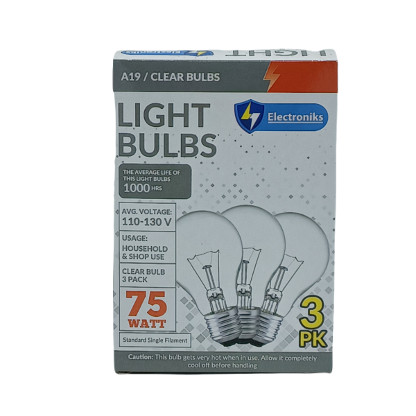 Light Bulb 75w 3ct For Discount