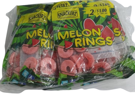 Snackerz 2 $1 melon rings 12ct For Cheap