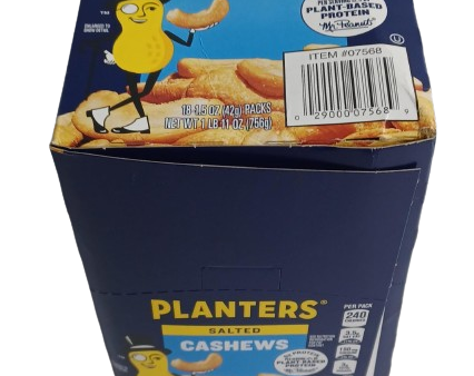 Planters Salted Cashews 1.5oz 18ct Sale