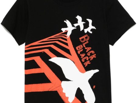 Bird-Print T-Shirt Fashion