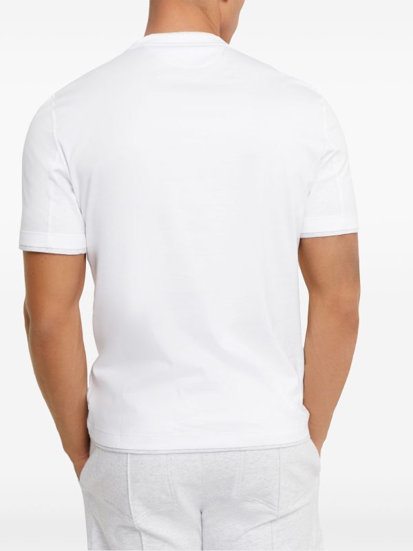 Double-Layer Cotton T-Shirt For Cheap