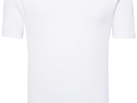 Logo-Tape Ribbed T-Shirt Fashion