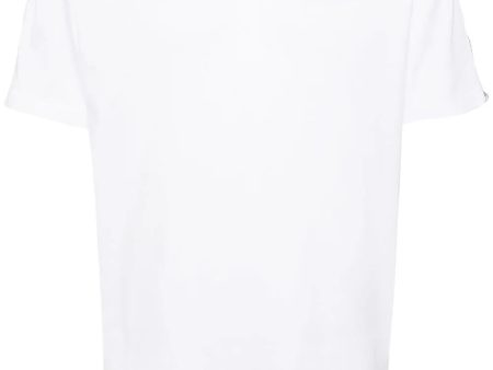 Logo-Tape Cotton T-Shirt Online Sale