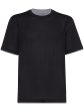 Layered-Effect Silk-Cotton T-Shirt For Cheap