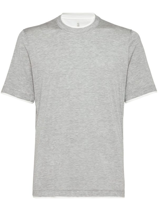 Layered Crew-Neck T-Shirt For Discount